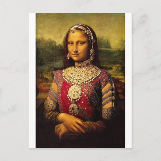 Indian Royal Monalisa Briefkaart (Voorkant)