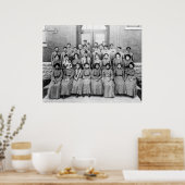Indian School Choir, begin jaren 1900 Poster (Keuken)