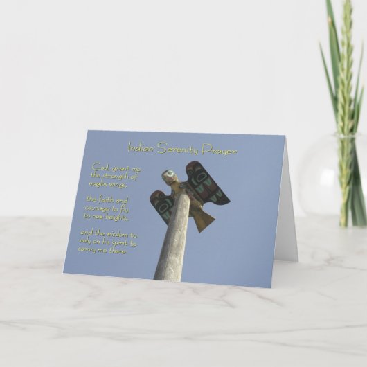 Indian Serenity Prayer Kaart (Voorkant)