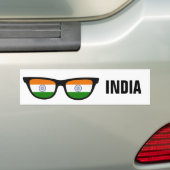 Indian Shades aangepaste tekst & kleur bumperstick Bumpersticker (Op auto)