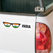 Indian Shades aangepaste tekst & kleur bumperstick Bumpersticker (Op Truck)