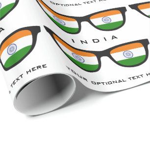 Indian Shades aangepaste tekst & kleur cadeauverpa Cadeaupapier