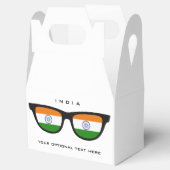 Indian Shades aangepaste tekst & kleur gunst vak Bedankdoosjes (Geopend)