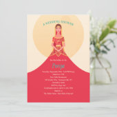 Indian Shower Uitnodiging (Staand voorkant)