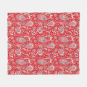 Indian style paisley floral seamless pattern fleece deken (Voorkant (Horizontaal))