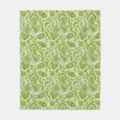 Indian style paisley floral seamless pattern fleece deken (Voorkant)