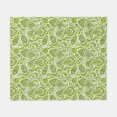 Indian style paisley floral seamless pattern fleece deken (Voorkant (Horizontaal))