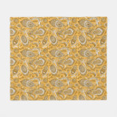 Indian style paisley floral seamless pattern fleece deken (Voorkant (Horizontaal))