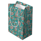 Indian style paisley floral seamless pattern medium cadeauzakje (Achterkant Gekanteld)