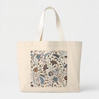 Indian Summer Autumn Botanical Design Grote Tote Bag