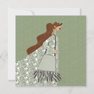 Indian Summer Boho Look Illustratie Kunstkaart Kaart