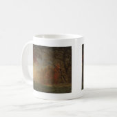 Indian Sunset Deer bij een meer Koffiemok (Voorkant links)