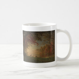 Indian Sunset Deer bij een meer Koffiemok