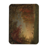 Indian Sunset Deer bij een meer Magneet (Verticaal)