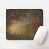 Indian Sunset Deer bij een meer Muismat (Met muis)