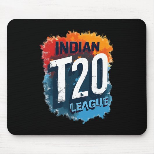 Indian T_20 League 2025 Cricket Design  Muismat (Voorkant)