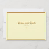  Indian Temple Wedding Invitation  Kaart (Achterkant)