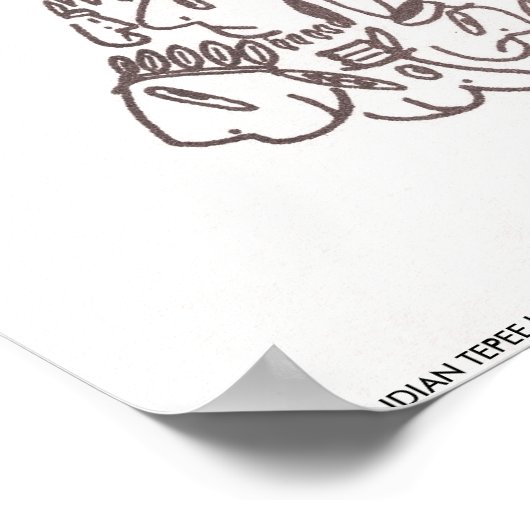 INDIAN TEPEE van NICHOLAS_COPYRIGHT_MINI.. Poster (Hoek)