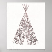 INDIAN TEPEE van NICHOLAS_COPYRIGHT_MINI.. Poster (Voorkant)