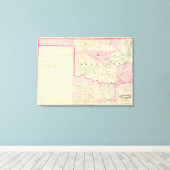 Indian Terr, Texas NW-deel Canvas Afdruk (Insitu (Houten vloer))