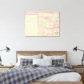 Indian Terr, Texas NW-deel Canvas Afdruk (Insitu (Slaapkamer))