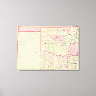 Indian Terr, Texas NW-deel Canvas Afdruk