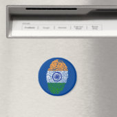 Indian touch fingerprint flag magneet (Insitu (Vaatwasser))