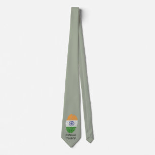 Indian touch fingerprint flag stropdas