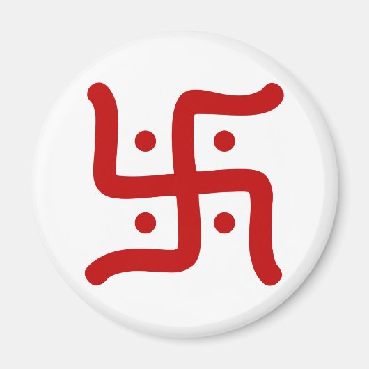 indian traditional hindu swastika symbol religion magneet (Voorkant)