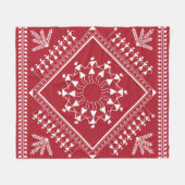 Indian tribal Painting. Warli Paintingart, indian, Fleece Deken (Voorkant (Horizontaal))
