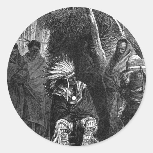 Indian Tribe Sticker (Voorkant)