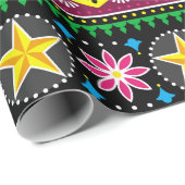 Indian truck art floral seamless folk art pattern, cadeaupapier (Rol Hoek)