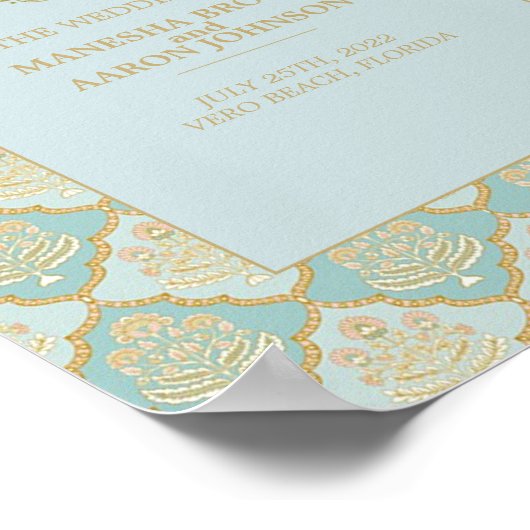 INDIAN TURQUOISE - Poster (Hoek)