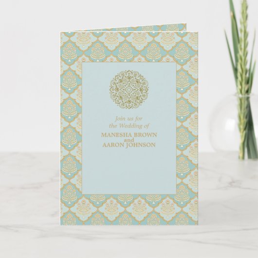 Indian Turquoise - Wedding Invitation (Voorkant)