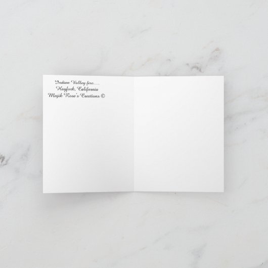 Indian Valley brand.... Kaart (Binnen)