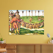 Indian Victory Ceremony uit 'Brevis Canvas Afdruk (Insitu (Woonkamer))
