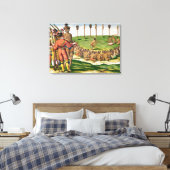 Indian Victory Ceremony uit 'Brevis Canvas Afdruk (Insitu (Slaapkamer))