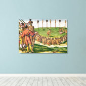 Indian Victory Ceremony uit 'Brevis Canvas Afdruk (Insitu (Houten vloer))