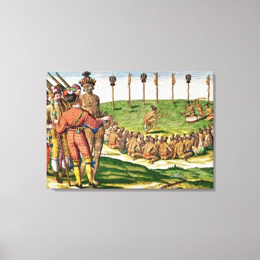 Indian Victory Ceremony uit 'Brevis Canvas Afdruk (Voorkant)