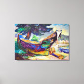 Indian War Canoe | Emily Carr | Canvas Afdruk (Voorkant)