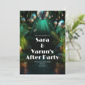 Indian Wedding After Party nodigt uit tot digitale Kaart (Staand voorkant)