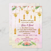 Indian Wedding Haldi Ceremony Invitations Kaart (Voorkant / Achterkant)