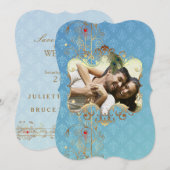 Indian Wedding II - SaveTheDate Kaart (Voorkant / Achterkant)