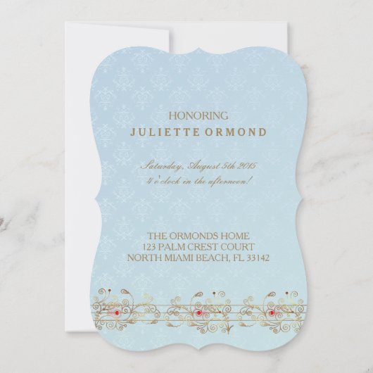 Indian Wedding II - Uitnodiging Kaart (Achterkant)