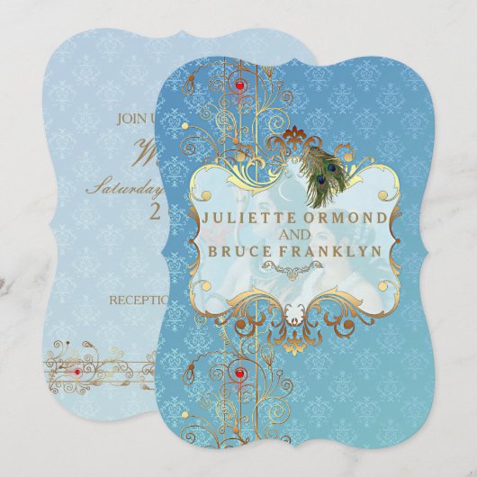 Indian Wedding II - Uitnodiging Kaart (Voorkant / Achterkant)