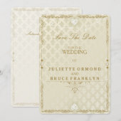 Indian Wedding III - Sla de datumkaart op Save The Date (Voorkant / Achterkant)