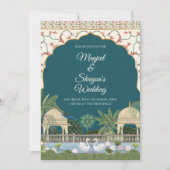 Indian Wedding invitation Digital Indian wedding Kaart (Voorkant)