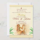 Indian Wedding Invitation Kaart (Voorkant)