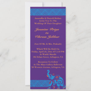 Indian Wedding Invitation Kaart
