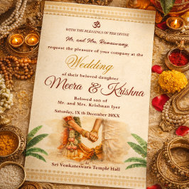 Indian Wedding Invitation Kaart